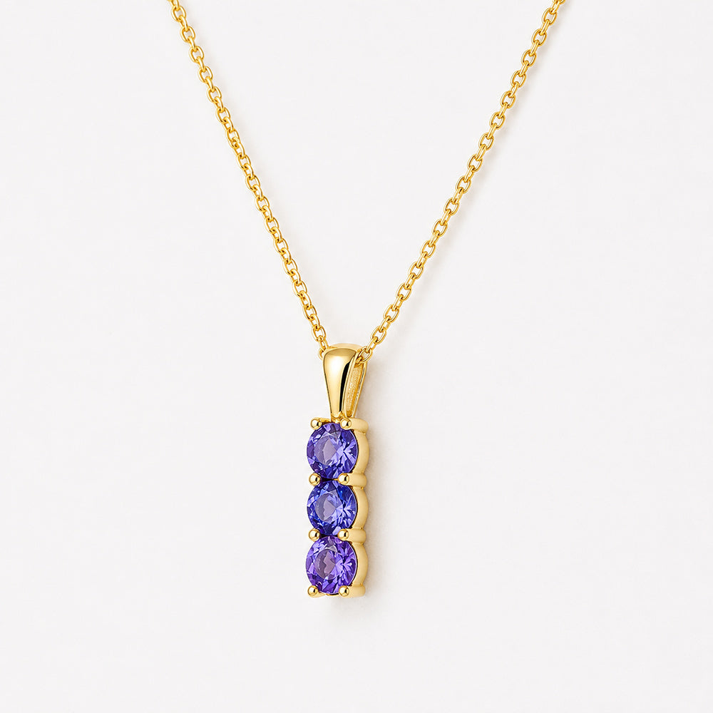 Rio, a Tanzanite Trilogy Pendant