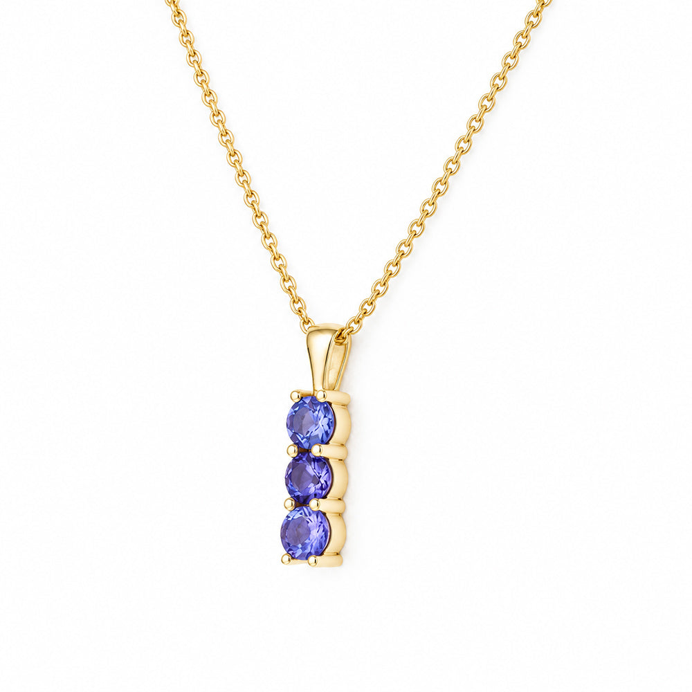 Rio, a Tanzanite Trilogy Pendant