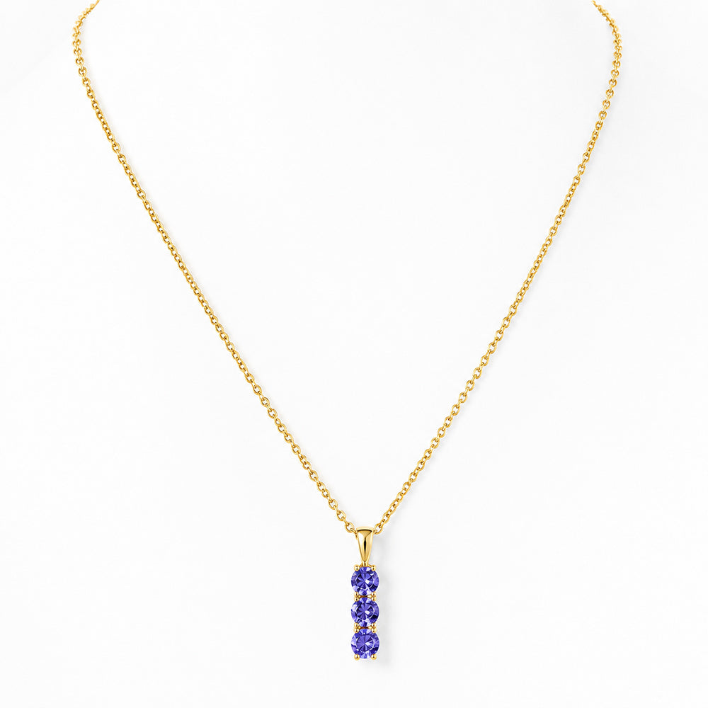 Rio, a Tanzanite Trilogy Pendant