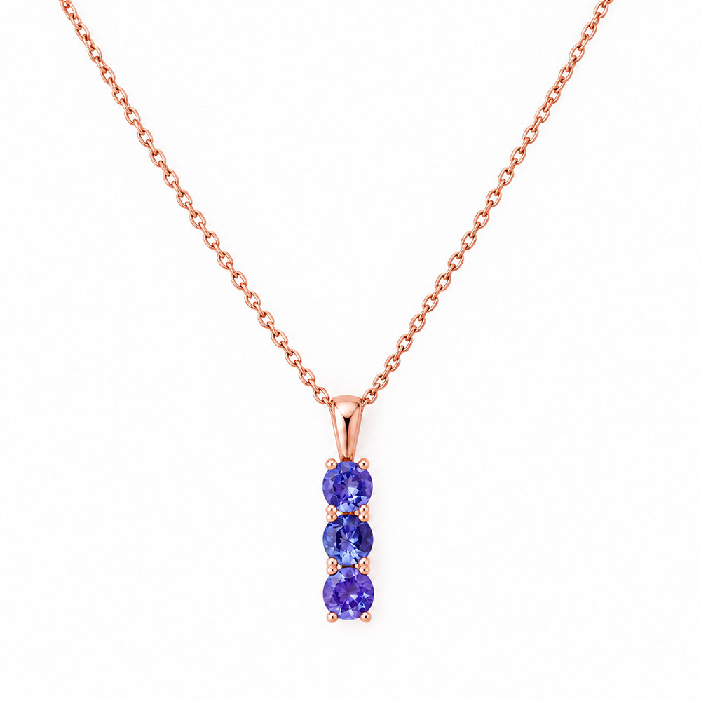 Rio, a Tanzanite Trilogy Pendant