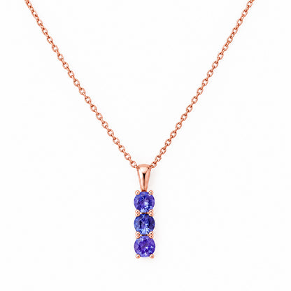 Rio, a Tanzanite Trilogy Pendant