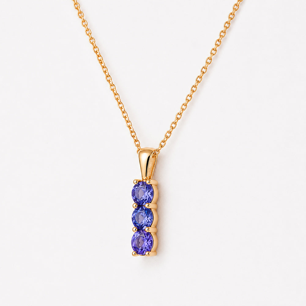 Rio, a Tanzanite Trilogy Pendant