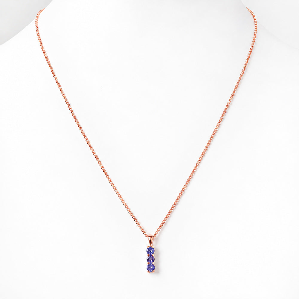 Rio, a Tanzanite Trilogy Pendant