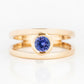 Harper, Round cut Tanzanite Split Band Ring