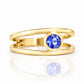 Harper, Round cut Tanzanite Split Band Ring - Victoria's Jewellery