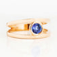 Harper, Round cut Tanzanite Split Band Ring