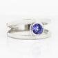 Harper, Round cut Tanzanite Split Band Ring