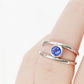 Harper, Round cut Tanzanite Split Band Ring