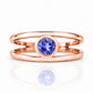 Harper, Round cut Tanzanite Split Band Ring - Victoria's Jewellery