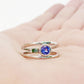 Harper, Round cut Tanzanite Split Band Ring