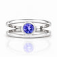 Harper, Round cut Tanzanite Split Band Ring - Victoria's Jewellery