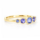 Gabriella, Tanzanite Half Eternity Ring - Victoria's Jewellery