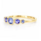 Gabriella, Tanzanite Half Eternity Ring - Victoria's Jewellery