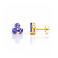 The Trilogy Tanzanite Stud Earrings - Victoria's Jewellery