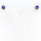 The Round Tanzanite Stud - 4mm - Victoria's Jewellery