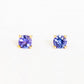 The Round Tanzanite Stud - 4mm