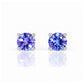 The Round Tanzanite Stud - 4mm - Victoria's Jewellery