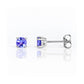 The Round Tanzanite Stud - 4mm - Victoria's Jewellery