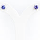 The Round Tanzanite Stud - 4mm - Victoria's Jewellery