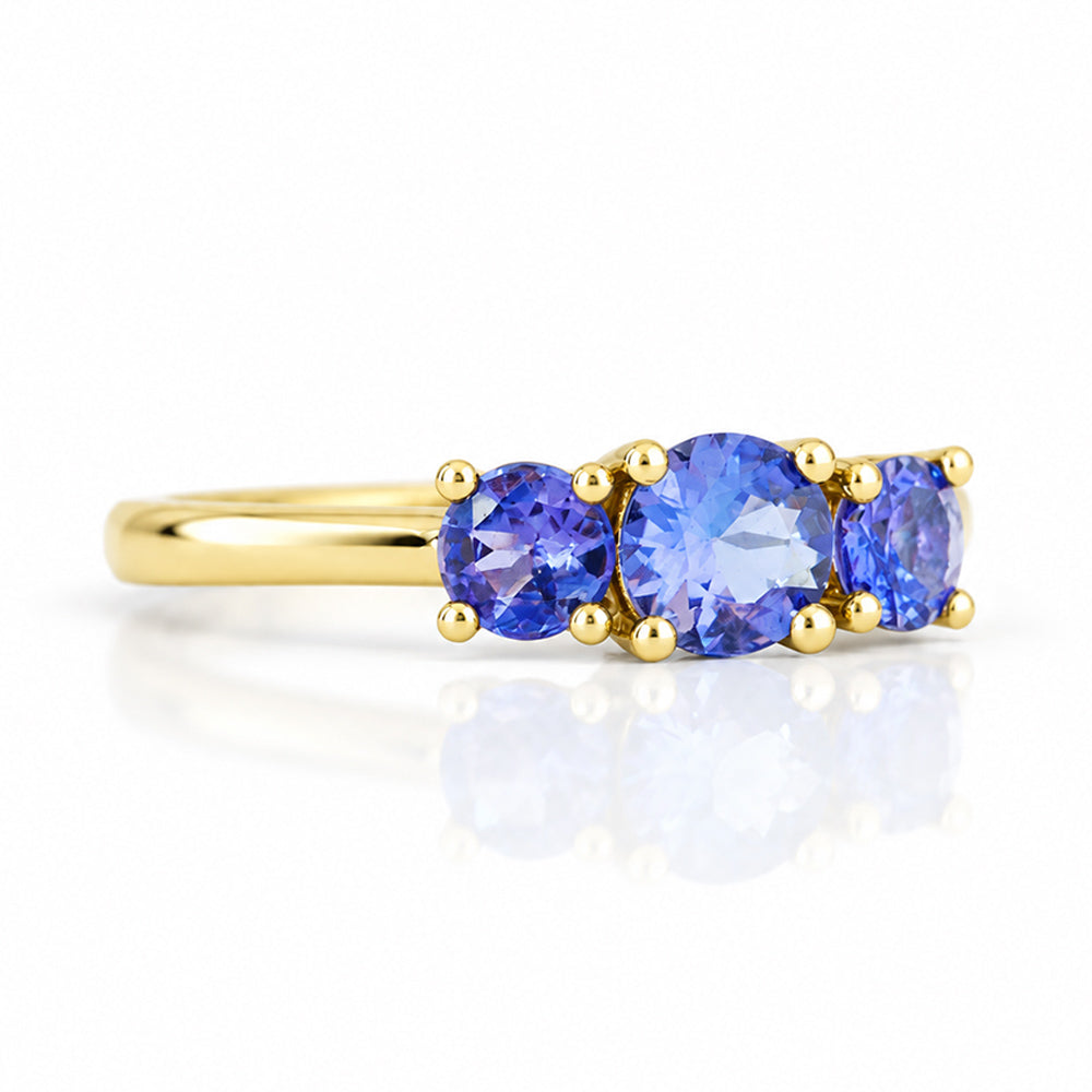 Aria, Tanzanite Trilogy Ring - Victoria's Jewellery