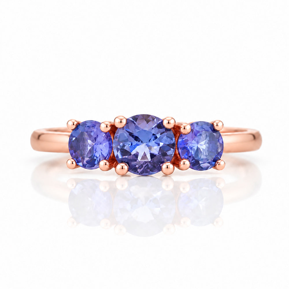 Aria, Tanzanite Trilogy Ring - Victoria's Jewellery
