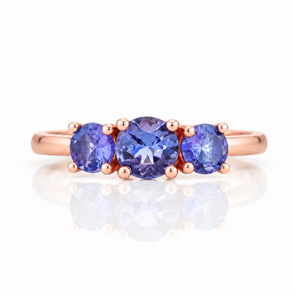 Aria, Tanzanite Trilogy Ring - Victoria's Jewellery