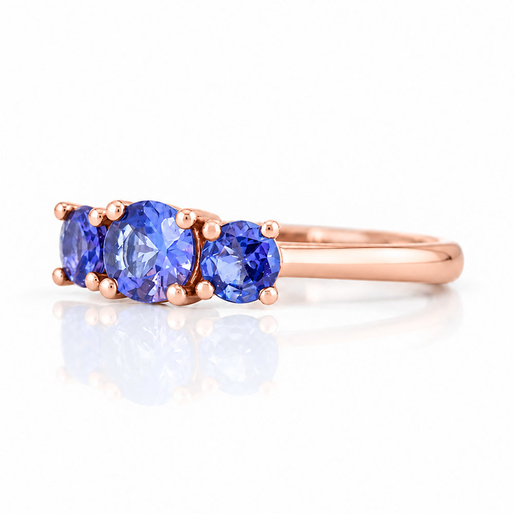 Aria, Tanzanite Trilogy Ring - Victoria's Jewellery
