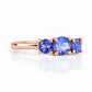 Aria, Tanzanite Trilogy Ring - Victoria's Jewellery