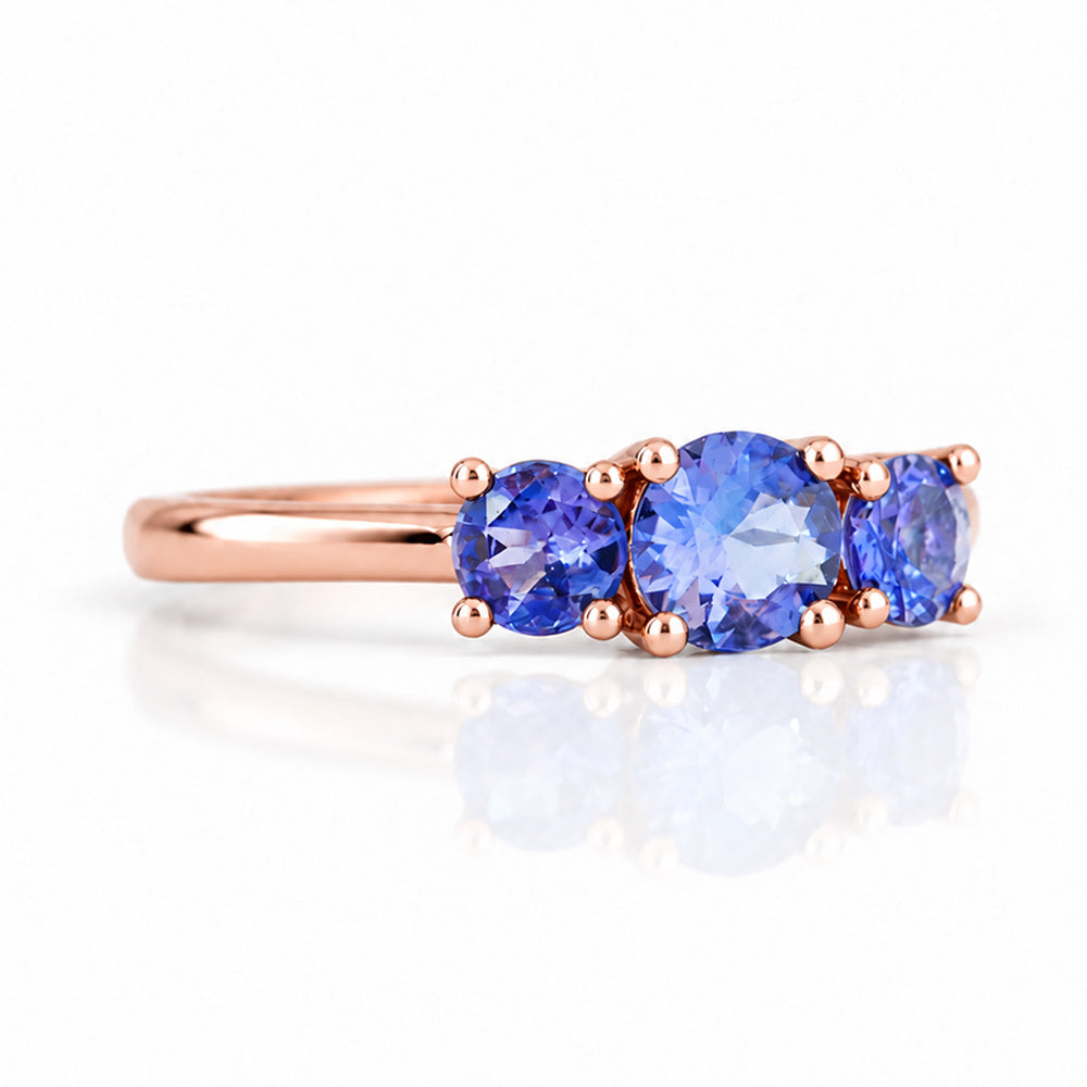 Aria, Tanzanite Trilogy Ring - Victoria's Jewellery