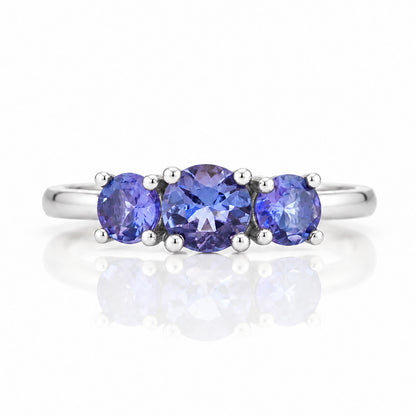 Aria, Tanzanite Trilogy Ring - Victoria's Jewellery