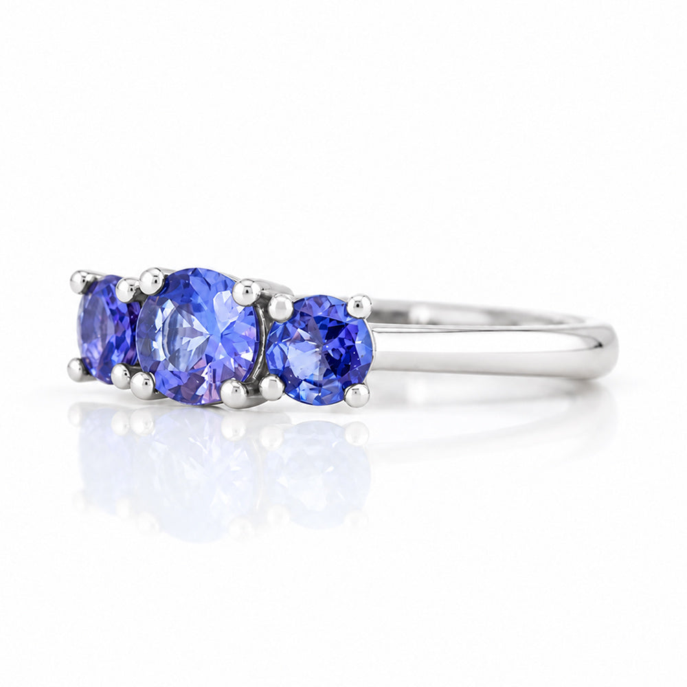 Aria, Tanzanite Trilogy Ring - Victoria's Jewellery
