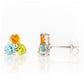 The Trilogy Topaz, Citrine and Peridot Stud Earrings