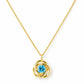 Freyja, Swiss Blue Topaz Pendant