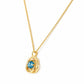 Freyja, Swiss Blue Topaz Pendant