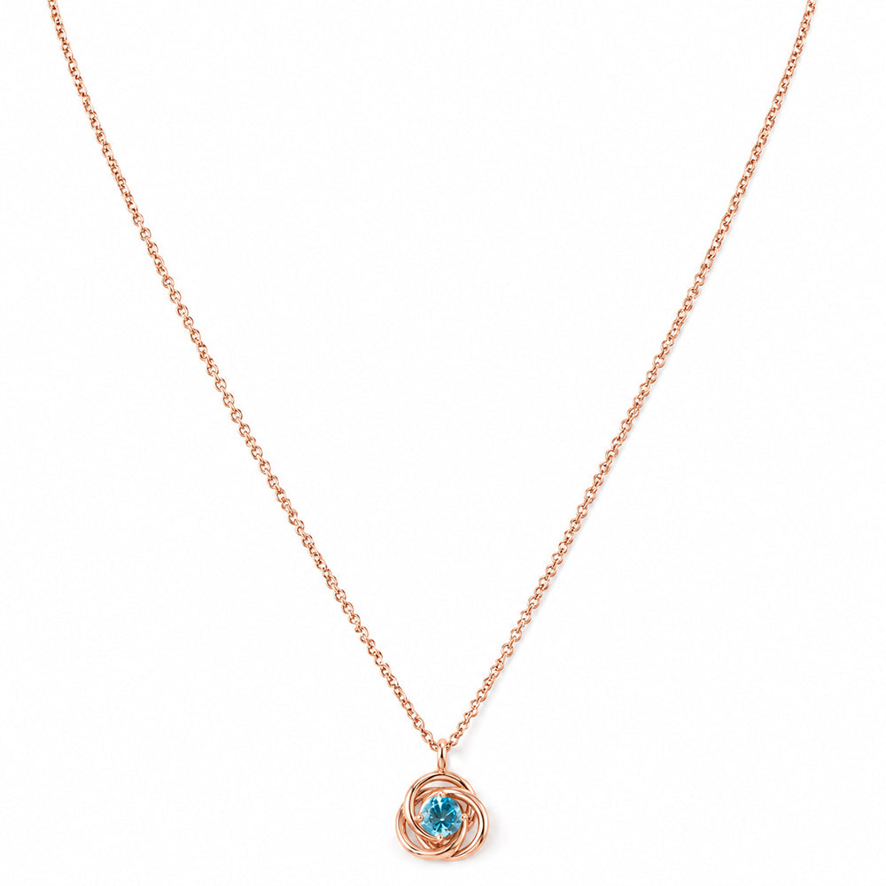 Freyja, Swiss Blue Topaz Pendant