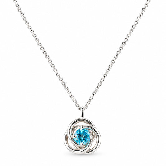 Freyja, Swiss Blue Topaz Pendant