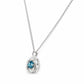 Freyja, Swiss Blue Topaz Pendant