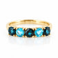 Annie, a London and Swiss Topaz Half Eternity Ring - Victoria's Jewellery