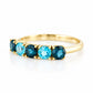 Annie, a London and Swiss Topaz Half Eternity Ring - Victoria's Jewellery