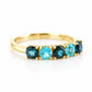 Annie, a London and Swiss Topaz Half Eternity Ring - Victoria's Jewellery