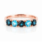 Annie, a London and Swiss Topaz Half Eternity Ring - Victoria's Jewellery