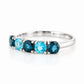 Annie, a London and Swiss Topaz Half Eternity Ring - Victoria's Jewellery