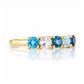 Annie, a Topaz Remixed Half Eternity Ring - Victoria's Jewellery