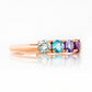 Annie, a Blue Half Eternity Ring - Victoria's Jewellery