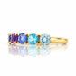 Annie, a Blue Half Eternity Ring - Victoria's Jewellery