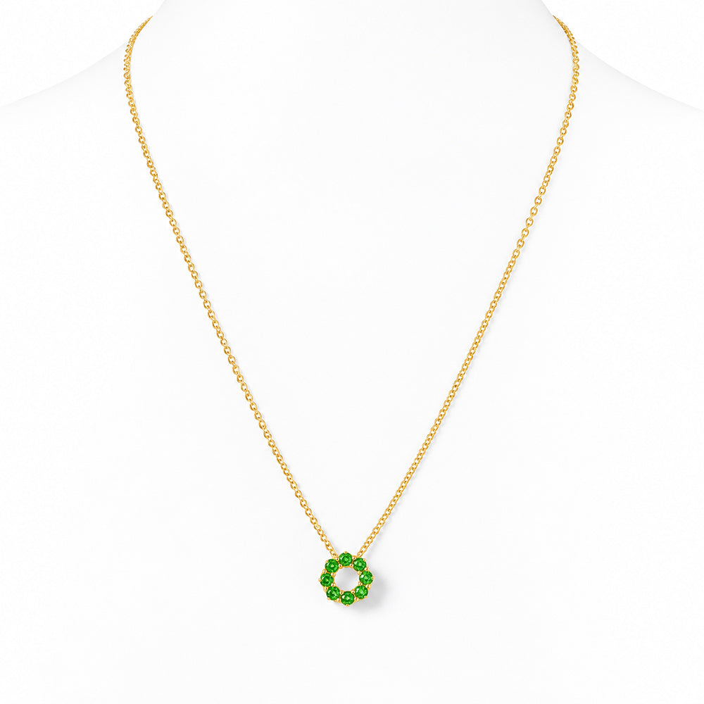Circle of Life Necklace - Tsavorite - Victoria's Jewellery
