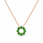 Circle of Life Necklace - Tsavorite - Victoria's Jewellery