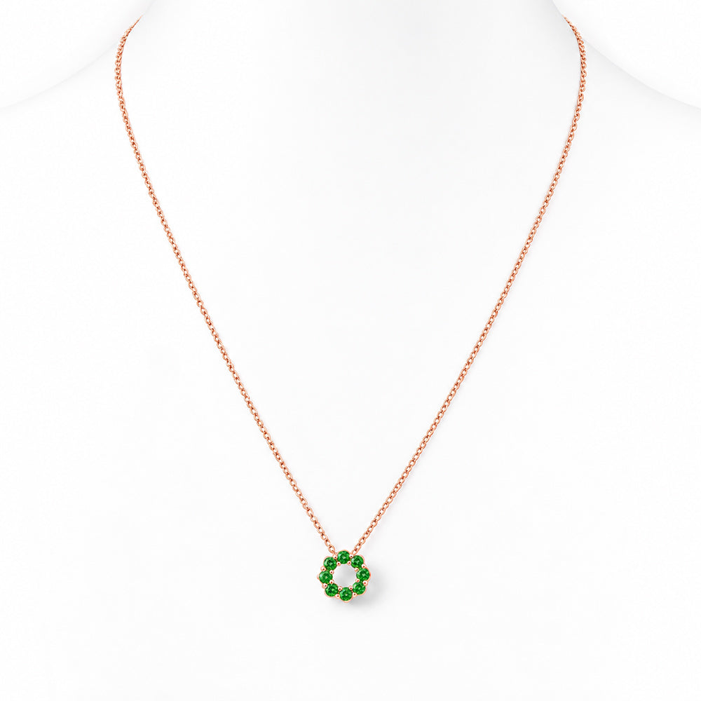Circle of Life Necklace - Tsavorite - Victoria's Jewellery