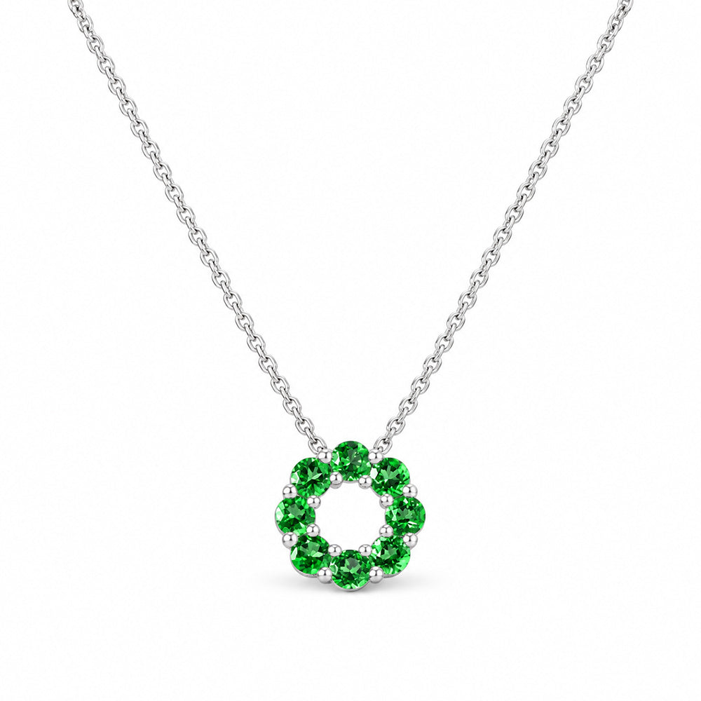 Circle of Life Necklace - Tsavorite - Victoria's Jewellery