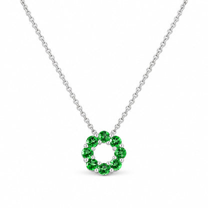Circle of Life Necklace - Tsavorite - Victoria's Jewellery